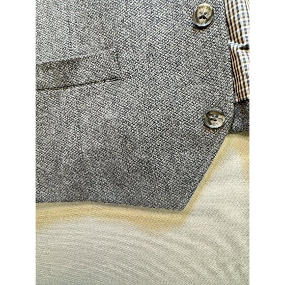 Joseph Abboud Men's Button Up Waistcoat Vest Size 2X Gray Full Back Classic Fit - Picture 7 of 11